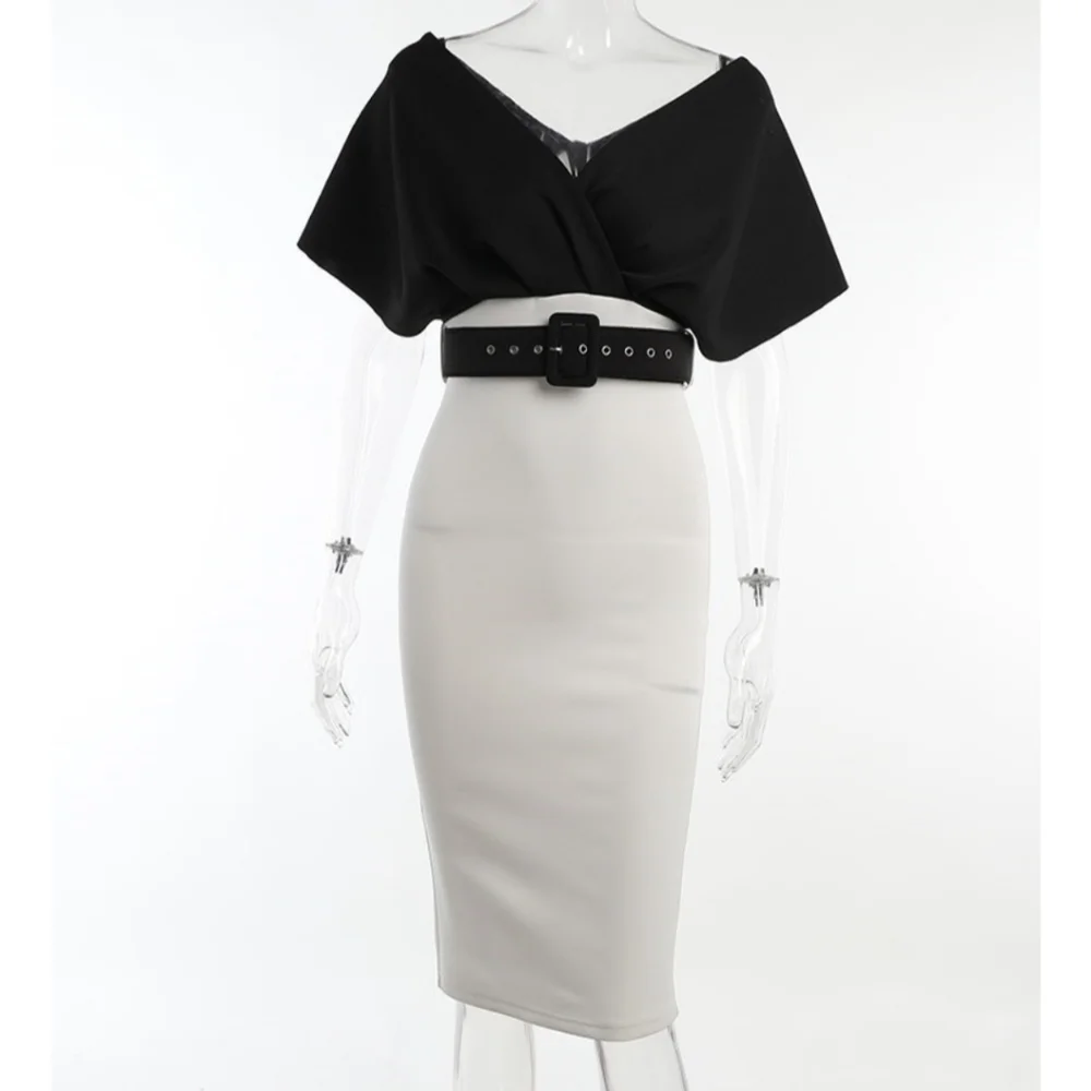 Fashion 2 color midi Dress new size S, M, L, XL, XXL Available Strech Material. - Picture 3 of 15